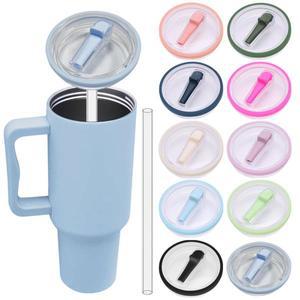 텀블러 플립 빨대 뚜껑 교체  방지 재사용  스프레이 뚜껑 스탠리 커그용 40Oz