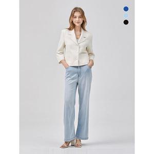 [하프클럽/]여성 여름 와이드 밴딩 데님 팬츠 (3 COLOR)