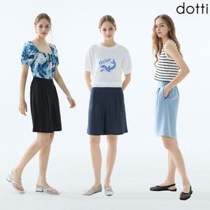 [도티 dotti] 도티 여성 25SS 린넨 블렌디드 버뮤다 팬츠 3종 (MW5W)
