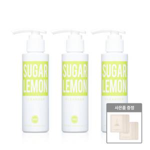 원더바스 레몬청 클렌저 슈가&레몬 120ml 3개 + 레몬청 파우치 10매