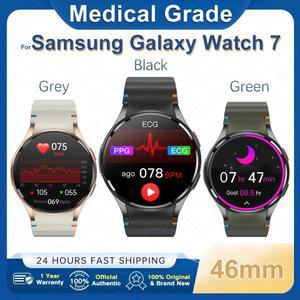 2025 새로운 갤럭시 의료 등급 스마트 시계 남자 ECG PPG 혈당 요산 지방 BP 레이저 건강 시계에 대한 전화