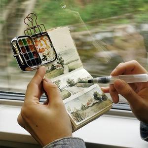 휴대용 미니 수첩 수채화 팔레트 300g 노트
