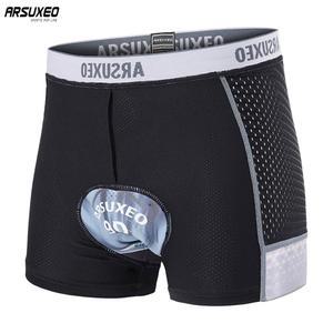 남성용 5D 젤 패드 충격 방지 사이클그 메쉬 MTB 자전거 속옷 라이딩 반바지 복장