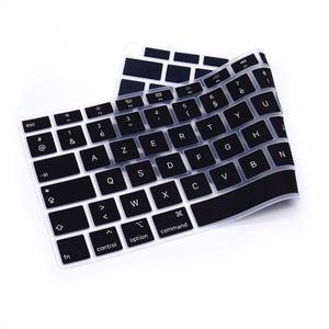 호환품 MacBook Air 13 A2337 M1 용 프랑스어 터치 ID AZERTY 키보드 커버 A2179 실리콘 보호대