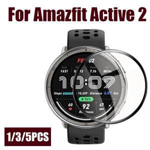 Amazfit Active 2 화면 보호기용 1/3/5PCS 시계 커버 곡선 보호 필름
