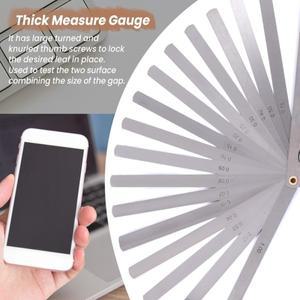 B17B 200Mm Long 17 Leaves 0.02Mm-1.0Mm Space Thick Measure Feeler Gauge Gage