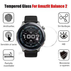 Amazfit Balance 2 용 9H 강화 유리 보호 필름 스마트 시계 화면 투명 커버 액세서리