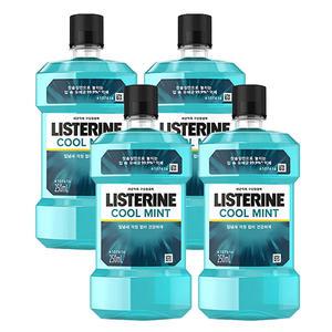 리스테린 쿨민트 구강청결제 가글 250ml x4개