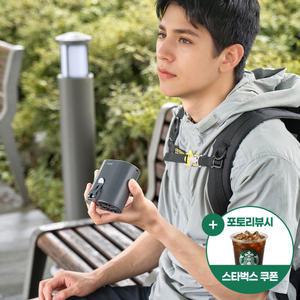 프롬비 무선 터보 바디팬 선풍기 FG265 쿨그레이 클립형 휴대용 강력 바디 쿨링팬 여름 골프 캠핑용 4500mAh 대용량 배터리