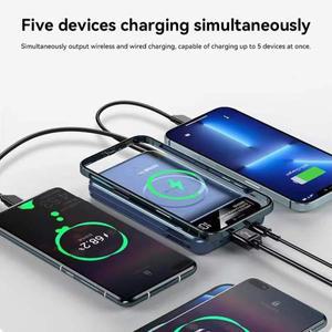 XIAOMI 보조베터리 50000mah Magsafe 자기 충전용 무선 iphone 호환용 내장 와이어 휴대 전화 배터리