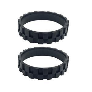 샤오미 워킹 휠 타이어 스킨 교체 로봇 진공 청소기 부품, Roborock S5, T6, T7 액세서리, 2 개