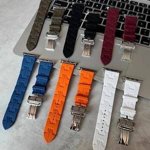 Apple Watch 밴드 용 Kilim 스트랩 6 5 9 8 4 SE 38/4041mm 시계 액세서리 울트라 49mm 실리콘 스포츠 팔찌