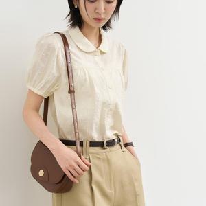 WOMAN 라운드 카라 퍼프 블라우스 [2COL] / WBE2L03520