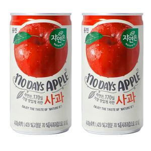 웅진 자연은 사과 180ml x 60캔 캔음료 과즙음료 서비스 음료수 음료수도매