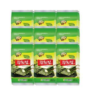 광천김 올리브 녹차 도시락김 5g x 90봉
