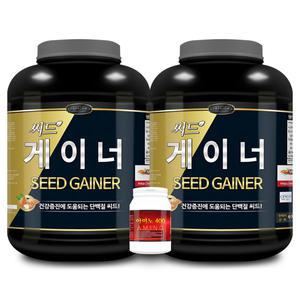 씨드 게이너 4kg+4kg 단백질 헬스보충제/보충제2통+아미노