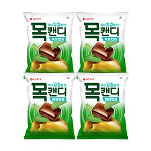롯데웰푸드 목캔디 허브봉(리뉴얼) 217g, 4개