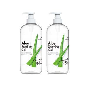 꽃을든남자 수분이 꽉 차 더 촉촉한 리얼 알로에 수딩젤 1000ml 2개