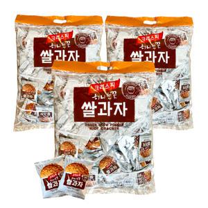 미룡 쌀과자 허니눈꽃 920g 3봉 / 어른 어린이 국민간식