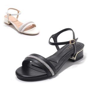 갤러리아 세라 여성 소가죽 메리제인 큐빅 스트랩 샌들 C23S402 컬러 2종 2.5CM