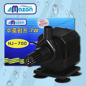 다팜아쿠아 아마존 HJ-700 7W 수족관 분수 섬프 상면 여과기용 저소음 고출력 수중 펌프 모터