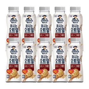 퀘이커 마시는 오트밀 오트그레인 50g X10개