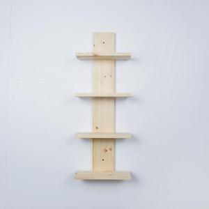 아트박스 디자인엔씨 원목진열4칸선반 WF343 디자인엔씨