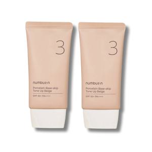 넘버즈인 3번 도자기결 파데스킵 톤업베이지 35ml 2개