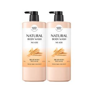 해피바스 정말 순한 바디워시 베이비파우더향 900g 2개