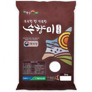 수향미 2024년산 햅쌀 골든퀸 3호 백미, 특등급, 3kg, 1개 one option