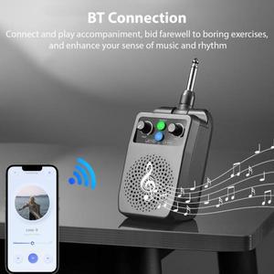 JOYO JA-05G 미니 기타 스피커 BT 음성 조정 휴대용 플러그인 모든 일렉트릭 앰프용 1500mAh