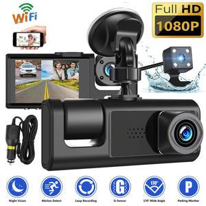 화물차 블랙 박스 차량용 DVR 와이파이 대시 후방 보기 카메라 1080P FHD 비디오 녹음기 자동 자동차 액세서리 야간 투시경