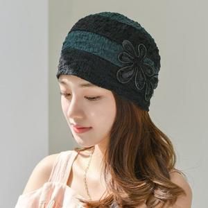 [hat'scompany]여성모자 두건 비니 봄 여름 면 항암 모자 조리모 여자 버킷햇 크렉포라인비니