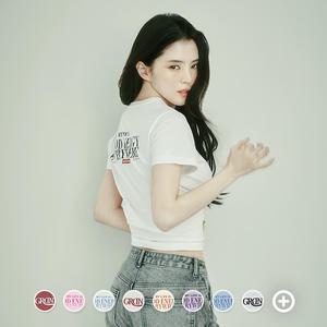 [지오다노] 395504 여 미니핏 프린트 반팔티 (PHSE1, 굿에너지)