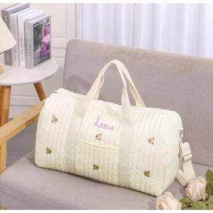 개인화 된 기저귀 가방 사용자 정의 이름 Crossbody 아기 대용량 수 휴대용 저장 나가는 선물 놓은 엄마