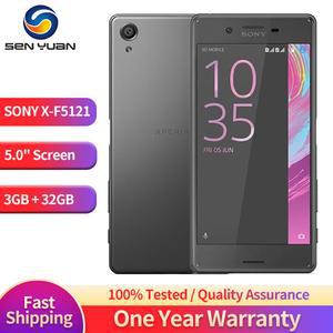 소니 엑스페리아 X F5121 4G LTE 휴대폰 3GB RAM 32GB ROM 지문 5.0 인치 스냅드래곤 650 헥사 코어 안드로이드 스마트폰
