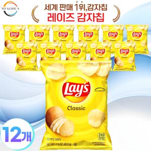레이즈 클래식 오리지널 미니 감자칩 42.5g x 12개 생감자칩 간식 맥주 안주 캠핑스낵
