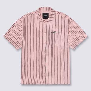아티스트 컬렉션 Vans X Riroo 도그 스트라이프 반소매 셔츠 VN000QF5FAY1