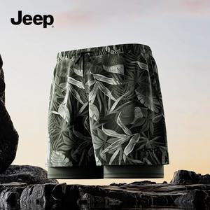 jeep 지프 남자 해변 수영복 운동복 반바지 4부 팬츠