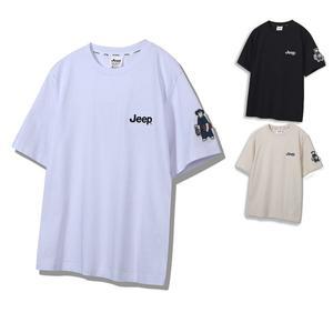 [지프]남녀공용 베어와펜 반팔티셔츠(JP2TSU102)