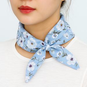 국산 고급 면100% 60수 스카프 손수건 무릎가리개 여름 가로53cm세로53cm