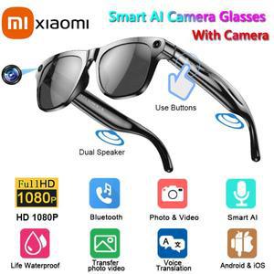 Xiaomi AI 스마트 안경 채팅 GPT 4K HD 카메라 블루투스 통화 260Mah 배터리 음성 보조 내비게이션 방수