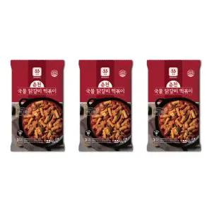 [33떡볶이] 춘천국물닭갈비떡볶이 (3인분 950g)3팩