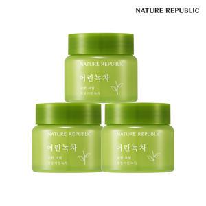 [네이처리퍼블릭] [3개묶음] 어린녹차 순한 크림 55ml