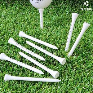 하이가이 골프 눈금티 83mm 티 꽂이 나무 우드 높이조절 드라이버티 롱티...