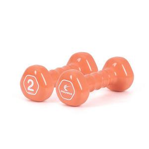 삼각 PVC 컬러 아령 2kg 덤벨 헬스 운동 미용아령