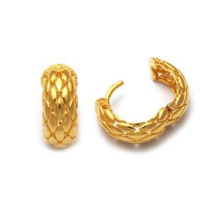 24K 순금 스네이크 원터치 귀걸이 7.5g (2돈)