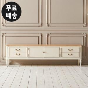 [벤티스가구]뉴렌 마호가니 원목 엔틱 와이드 거실장 고급 tv장 수납장 2단 서랍(2000)