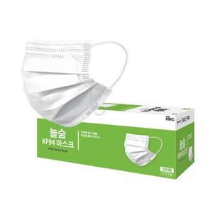 [기타]KF94 늘숨 덴탈형 마스크(30매입) X 3개 화이트 국내생산