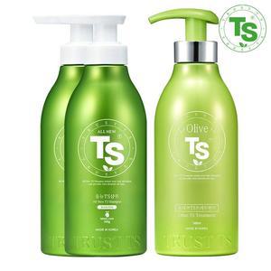 올뉴 TS 샴푸 500g 2개 + 올리브 TS 트리트먼트 500ml